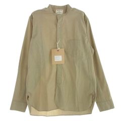 ワーカーズ WORKERS Band Collar Shirt バンド カラー 長袖 シャツ オリーブ系 S【新古品】【未使用】【中古】