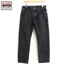 00s Levi's 無地 505 ブラック デニムパンツ メンズ Lサイズ相当
