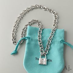 希少　ティファニー　レッドハート　カデナ　南京錠　シルバーネックレス　Ag925 Tiffany & Co. - 希少 ティファニー レッドハート カデナ 南京錠