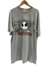 US US古着 90's～00's disney vintage The Nightmare Before Christmas ディズニー ナイトメア・ビフォア・クリスマス ONE SIZE Tシャツ グレー フリーサイズ 101MT-3412