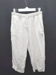 ◇ Θ Reebok MillsR Non Dye French Terry Pants スウェット クロップド パンツ サイズL ライトベージュ系 レディース P  【1409090031663】