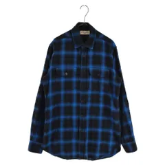 SAINT LAURENT PARIS (サンローランパリ) 16AW CHECK L/S SHIRT 392945 Y826L オンブレチェック柄 長袖シャツ ブルーのサムネイル