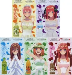 【中古】クリアファイル 全5種セット オリジナルA4クリアファイル 「映画 五等分の花嫁×サントリーフーズ」 対象商品購入特典