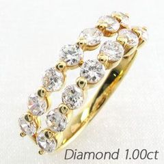 ☆0.90ct☆✨グラデーションダイヤモンドハーフエタニティリング指輪 