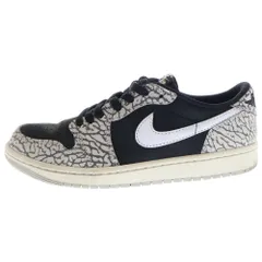 NIKE (ナイキ) AIR JORDAN 1 RETRO LOW OG BLACK CEMENT エア ジョーダン1 レトロ ブラック セメント ローカットスニーカー グレー/ブラック US7.5/25.5cm CZ0790-001