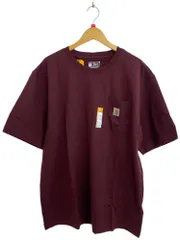 Carhartt (カーハート) Loose Fit Heavyweight S/S POCKET T-SHIRT ルーズ フィット ヘビーウェイト ポケットTシャツ K87-M 半袖 カットソー コットン グアテマラ製 L エンジ メンズ/004