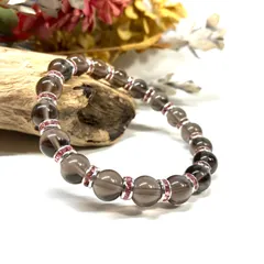 スモーキークォーツ パワーストーン ブレスレット 8mm  天然石 （ピンク）メンズ・レディース　男性・女性　数珠ブレス　開運  [m]