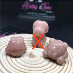 ♤ ♣︎アラシャンゴビメノウ♧ ♠︎クマ 、女の子貫通穴ありパーツ☆ 阿拉善 天然石