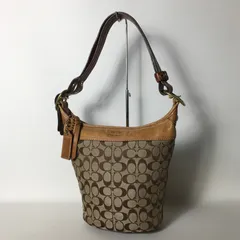 2508-414｜コーチ シグネチャー ショルダーバッグ ブラウン