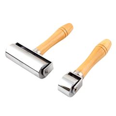 (26ｍｍと100ｍｍのセット) 重量 圧着 押さえ 床紙はり クロス 壁紙 DIY 道具 革細工 ローラー 革 Famimueno
