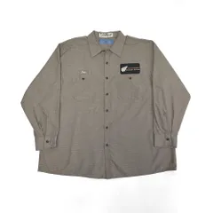 【最終値下げ SALE】CiNTAS シンタス ワークシャツ 企業ロゴ ワッペン ベージュ系 2XL　B202507