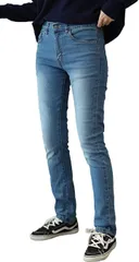 Captain K キャプテン・ケイ デニム スキニー パンツ ストレッチ フロントジッパー デニムパンツ レディース( ブルー,  4L)