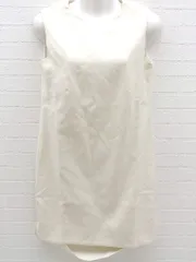 ◇ LIMITLESS LUXURY リミットレス ラグジュアリー ノースリーブ 膝丈 ワンピース 38 アイボリー *  【1002799319393】