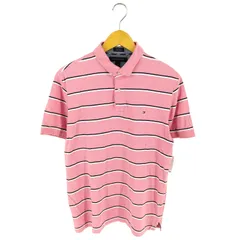 トミーヒルフィガー TOMMY HILFIGER custom fit S/S フロントロゴ刺繍ポロシャツ メンズ import：L 