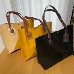 A4横型　グローブレザーのトートバックのサムネイル