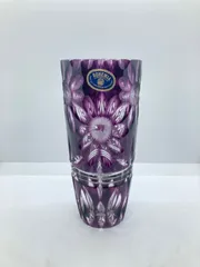ボヘミアン　クリスタルカットガラス花瓶 ボヘミアングラス クリスタルカット 花瓶 : Combing Earth