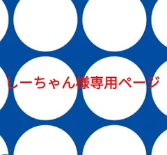 しーちゃん様専用ページです。