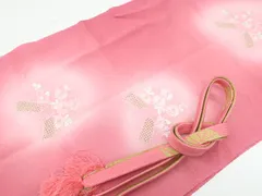 【一輝堂】【着物】和装小物 帯揚げ帯締めセット 帯揚 帯締 スワトウ刺繍 花文 金糸 高麗組 25w06-7767