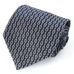 ロベルタ・ディ・カメリーノ ブランド ネクタイ 総柄 シルク 日本製 PO  メンズ ネイビー Roberta di Camerino 【中古】