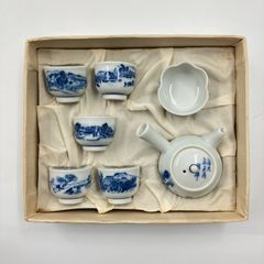 煎茶道具 鈴山作 ミニチュア茶器（東海道五拾三次）