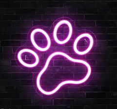 オーダーメイド　ネオンサイン かわいい動物肉球 ネオン管　LED看板 お洒落 インテリア インパクト大 ルームデコレーション ウォールディスプレイ 雰囲気作り　LED オリジナル
