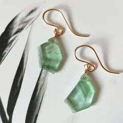 ✦フローライト 14kgf ピアス/イヤリング/チャーム