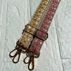 インド刺繍リボン　ショルダーストラップ　ショルダーベルト　ハンドメイド　＊No.6