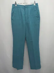 ◇ Θ SLOBE IENA スローブ イエナ センタープレス スラックス パンツ サイズ38 ターコイズグリーン レディース E  【1503040003202】