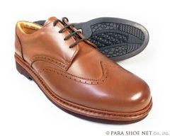 Rinescante Valentiano 本革 ウィングチップ ビジネスシューズ ワイズ4E（EEEE）茶色（ブラウン）27.5cm 28cm（28.0cm）29cm（29.0cm）30cm（30.0cm） 【大きいサイズ（ビッグサイズ）メンズ革靴・紳士靴】