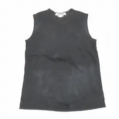 コムデギャルソンコムデギャルソン COMME des GARCONS COMME des GARCONS コットン100％ タンクトップ ノースリーブ カットソー ラウンドネック L 黒 ブラック RZ-T003/2YBA10 メンズ レディース