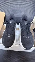 ホカ クリフトン 10 ワイド 黒白 270