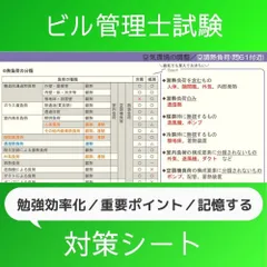 ビル管理士試験　対策シートのサムネイル