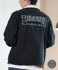 【ムラスポ公式】新品 THRASHER スラッシャー アウター メンズ 4WAY ジャケット リバーシブル 袖取り外し可能 ベスト ビッグシルエット 243TH1JK019 ムラサキスポーツ限定のサムネイル