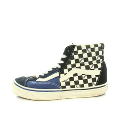 バンズ VANS クラッシュザウォール CLASH THE WALL スニーカー シューズ ハイカット キャンバス US9 27.0cm 青 ブルー 黒 ブラック 507698 /YT
