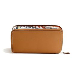 HERMES アザップシルクイン長財布 ゴールド En Liberte