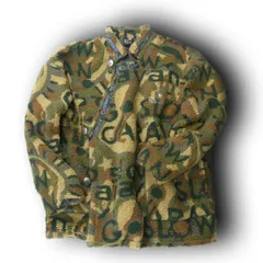 【新品】 go slow caravan ／ ゴースローキャラバン　コンチョボタン JQ ボアブルゾン ボア フリース ジャガードボア ジャガード ブルゾン アウター コンチョ コンチョボタン ブラウン ｜ 秋冬