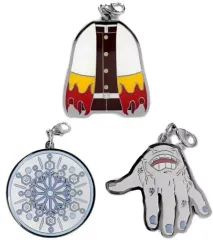 【中古】雑貨 煉獄杏寿郎＆猗窩座＆魘夢 メタルチャーム3種セット 「Blu-ray/DVD 劇場版 鬼滅の刃 無限列車編 完全生産限定版」 ANIPLEX+購入特典