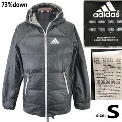 日本正規代理店タグ★adidas/アディダス★ダウンジャケット【メンズS/黒/black】ブルゾン/アウター/Jacket/Jumper◆BJ072-h