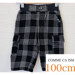 【COMME CA ISM 100cm】チェックハーフパンツ