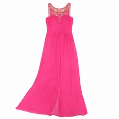 BCBG MAXAZRIA ビーシービージーマックスアズリア ロング ドレス ビジュー装飾 ワンピース マキシ丈 04 S ピンク レディース 【中古】