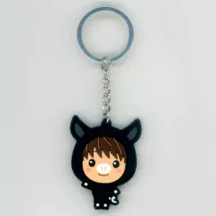 【中古】キーホルダー・マスコット(男性) TAKAHIRO ご当地Tちゃんキーホルダー(黒豚) 「EXILE TRIBE FAMILY FAN CLUB EVENT “TAKAHIRO 道の駅 2019”」 鹿児島会場限定