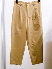Noble タックパンツ イエロー size40 L相当 新品未使用 タグ付き 