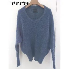 ◇ URBAN RESEARCH ROSSO ウール ニット セーター サイズF ネイビー レディース  【中古】 【1110180004299】