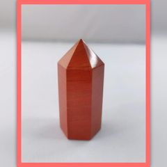 六角柱　パワーストーン 原石 置物   ポイント型  『レッドジャスパー』 天然石  稀少