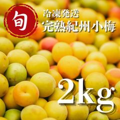 限定1個！　完熟小梅　冷凍梅　紀州小梅　冷凍発送　産地直送　和歌山県産　2kg　送料無料　梅シロップ　梅酒　梅ジャム　レシピ付き　梅干し　梅　生梅　新鮮