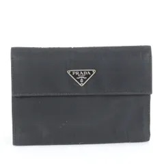 ⭐️ 極美品 PRADA プラダ ダイノ レザー 二つ折り財布 ブラック 鑑定済 PRADA プラダ 財布 二つ折り VITELLO DAINO 2MO004 2BBE F0002