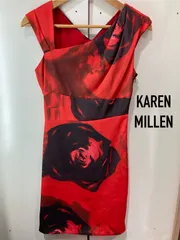 【美品】KAREN MILLEN ノースリーブロングワンピース XS ロングワンピース ノースリーブ レディース[品番：II000005440