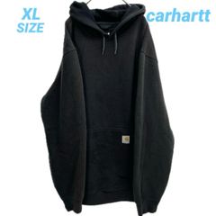 carhartt カーハート HOODED PULLOVER MIDWEIGHT SWEATSHIRT パーカー スウェットフーディー ルーズフィット 裏起毛 ブラック メンズ 秋 ゴーゴー古着久喜倉庫店B9751