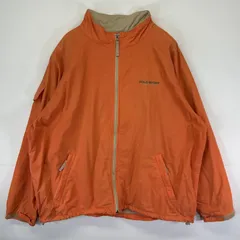 古着 90's/90年代 ポロスポーツ POLO SPORT ナイロンジャケット ナイロンブルゾン フルジップ ドローコード ワンポイント XXL  オレンジ メンズ