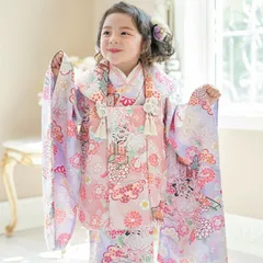 【いにしえ華車・藤×桃】ジャガードプリント被布セット TAK キッズ キャサリンコテージ